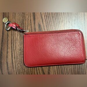 Chloe Red Leather wallet & Card Holder